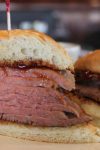 Wood Smoked BBQ Tri Tip Sandwich