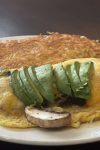 Spinach & Mushroom omelette