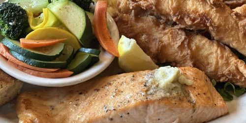 Salmon & Fish Combo Plate